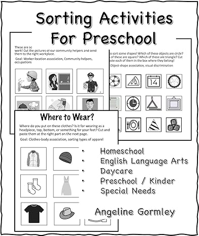 Sorting Activities for Preschool - Epub + Converted PDF